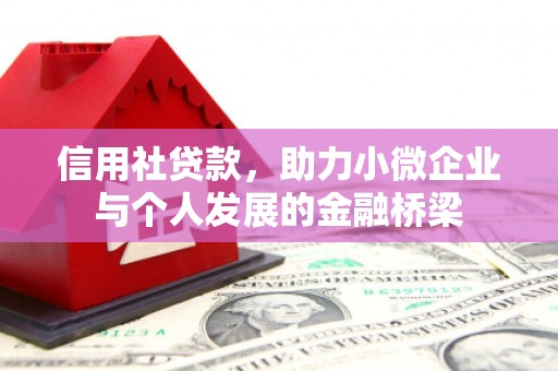 南安信用社贷款，助力小微企业与个人发展的金融桥梁