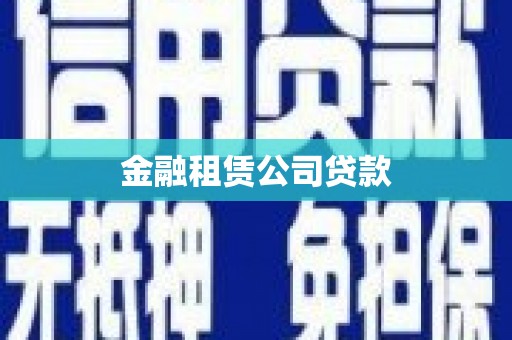 南安金融租赁公司贷款