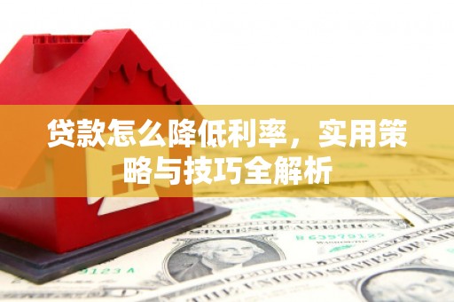 南安贷款怎么降低利率，实用策略与技巧全解析