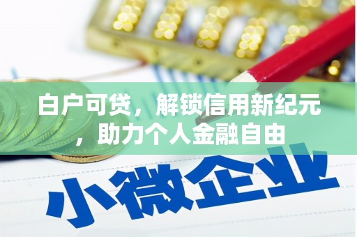 南安白户可贷，解锁信用新纪元，助力个人金融自由