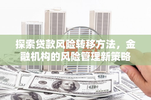南安探索贷款风险转移方法，金融机构的风险管理新策略