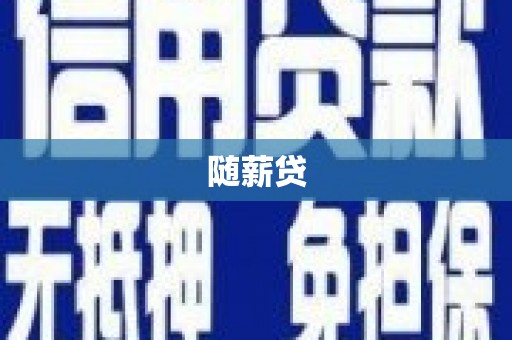 南安随薪贷