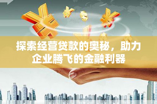 南安探索经营贷款的奥秘，助力企业腾飞的金融利器