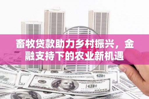 南安畜牧贷款助力乡村振兴，金融支持下的农业新机遇