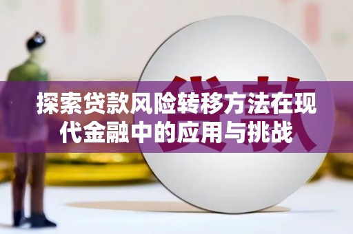 南安探索贷款风险转移方法在现代金融中的应用与挑战