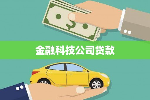 南安金融科技公司贷款