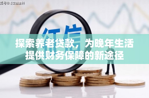 南安探索养老贷款，为晚年生活提供财务保障的新途径
