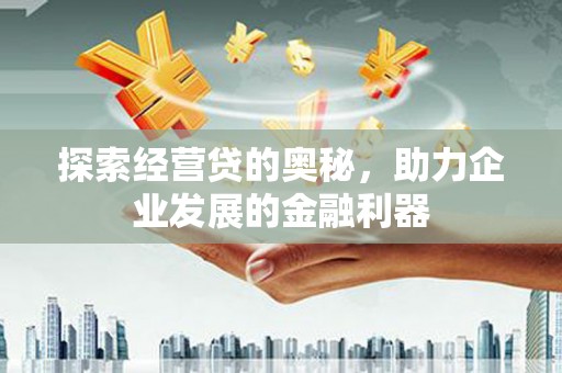 南安探索经营贷的奥秘，助力企业发展的金融利器