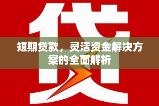 南安短期贷款，灵活资金解决方案的全面解析
