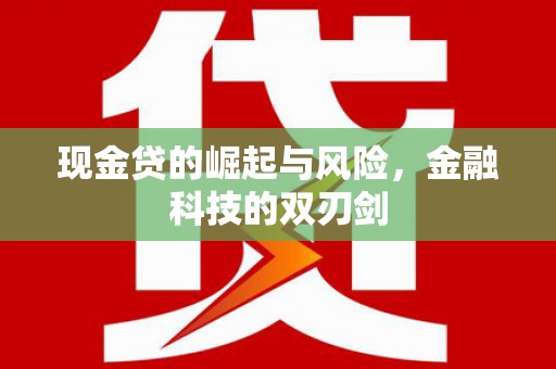 南安现金贷的崛起与风险，金融科技的双刃剑