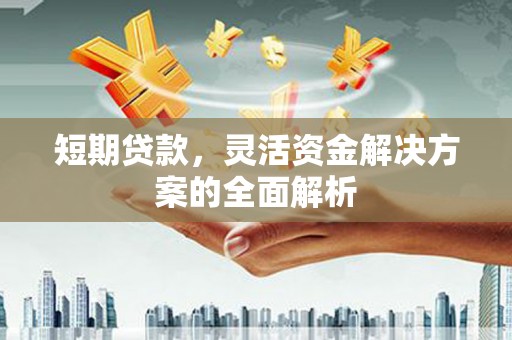 南安短期贷款，灵活资金解决方案的全面解析
