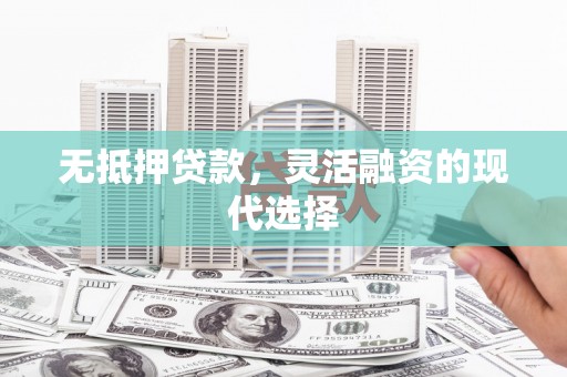 南安无抵押贷款，灵活融资的现代选择