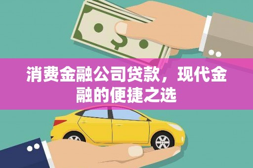 南安消费金融公司贷款，现代金融的便捷之选