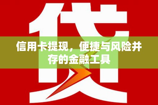 南安信用卡提现，便捷与风险并存的金融工具