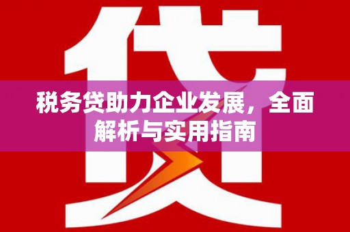 南安税务贷助力企业发展，全面解析与实用指南
