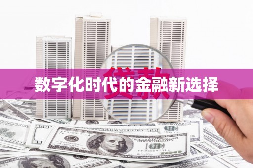 南安数字化时代的金融新选择