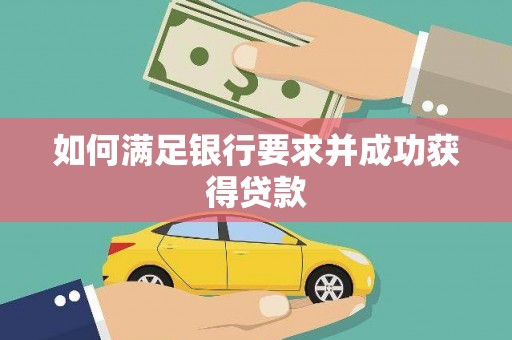 南安如何满足银行要求并成功获得贷款