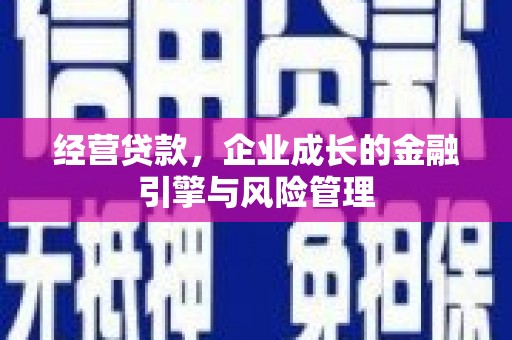 南安经营贷款，企业成长的金融引擎与风险管理